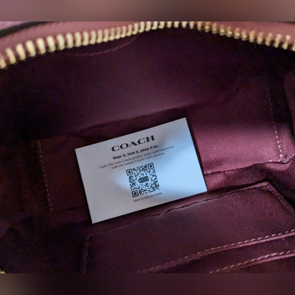 Coach Pebbled Leather Jamie Mini Camera Bag True Pink / Gold Hardware Nwt - Picture 8 of 11